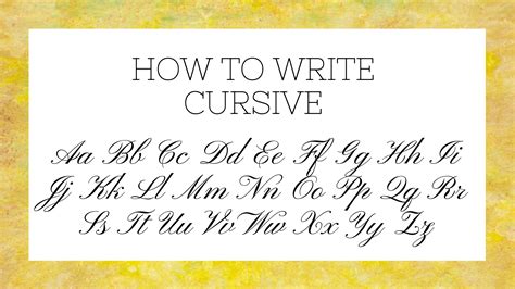 how to spell and in cursive